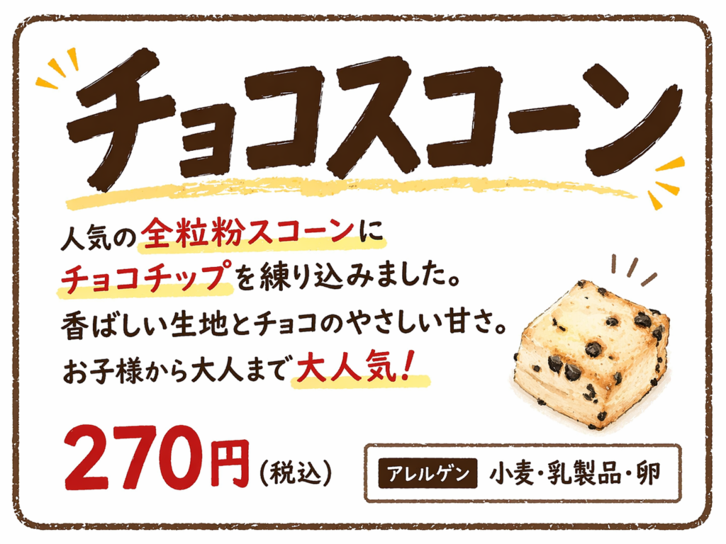 チョコスコーン