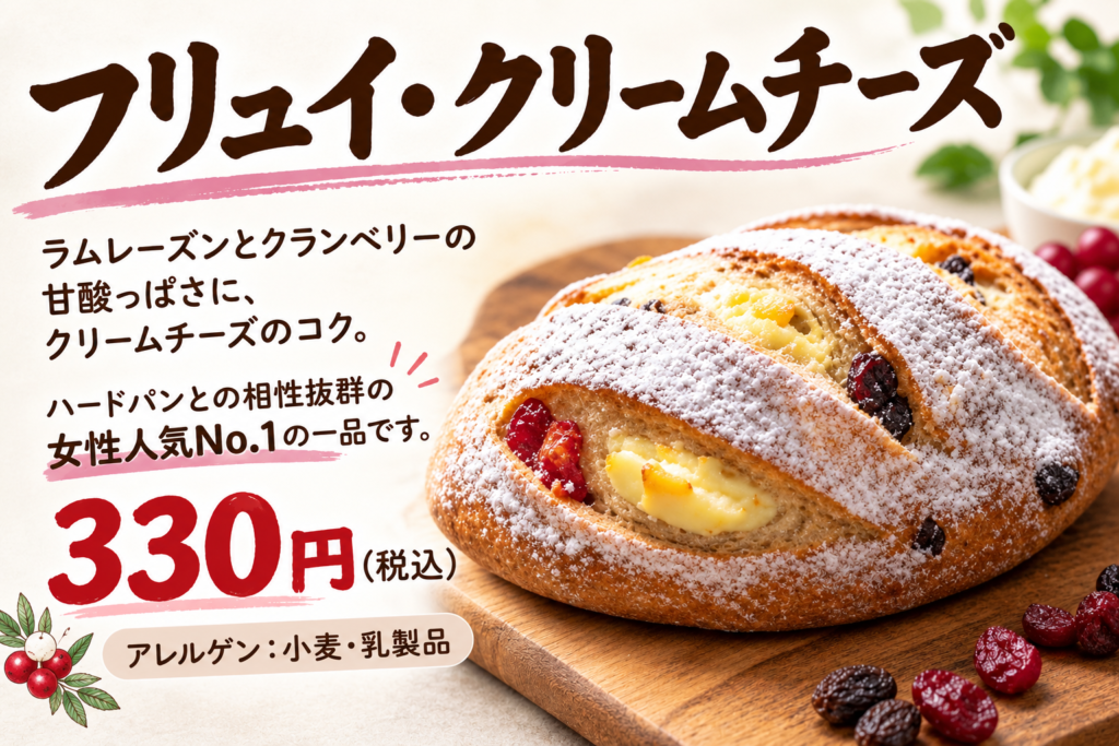 フリュイ・クリームチーズ
