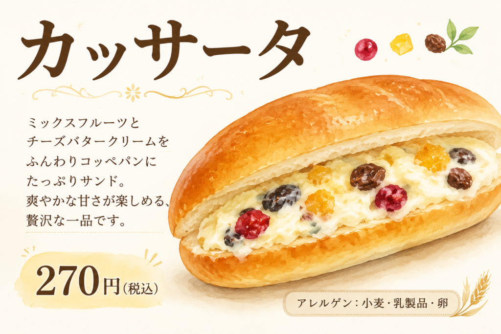 カッサータコッペ