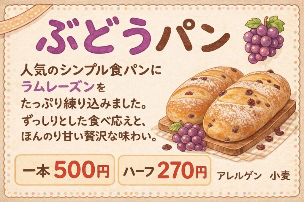ぶどうパン