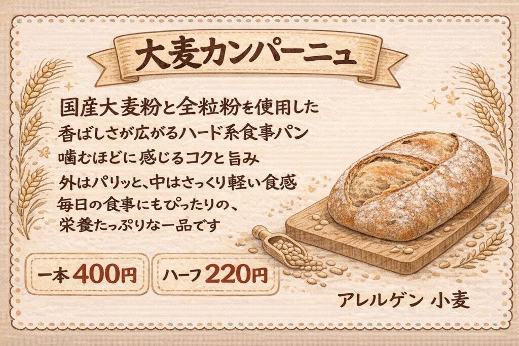 大麦カンパーニュ
