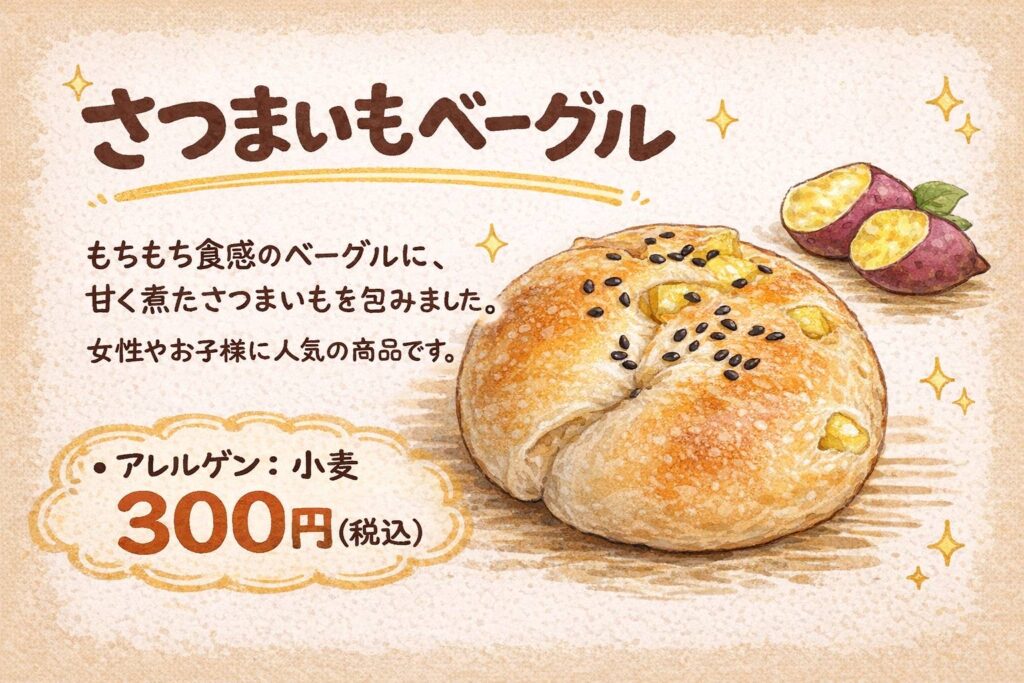 さつまいもベーグル🍠