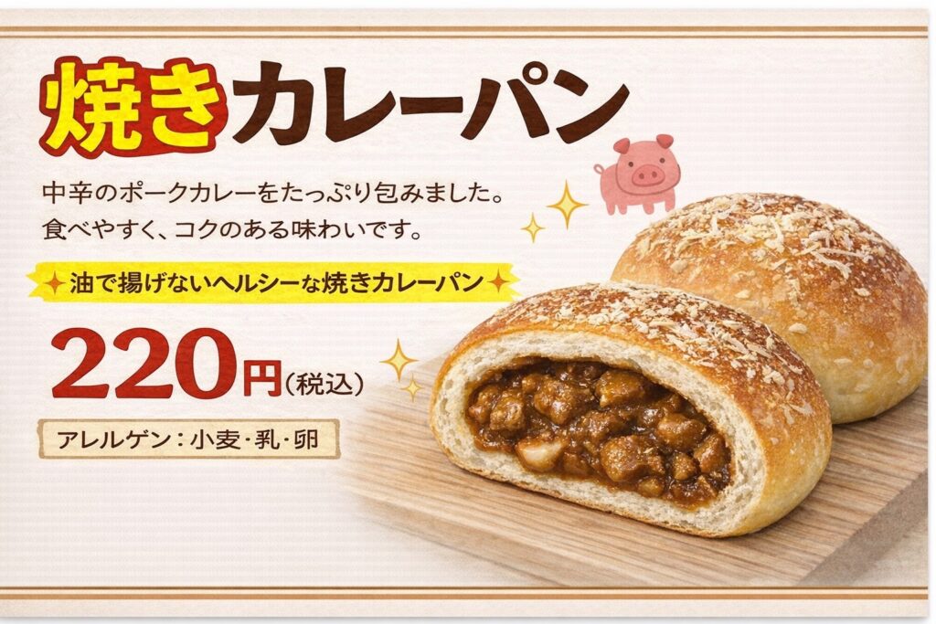 焼きカレーパン